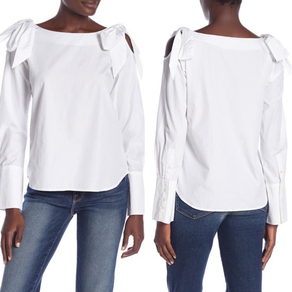 Frame Denim Tops - NWT Frame Denim Bow Neck Blouse